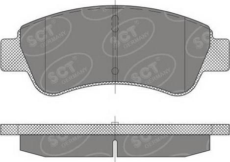 SCT-MANNOL SP 488 PR - Тормозные колодки, дисковые, комплект unicars.by