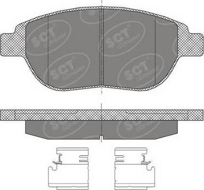 SCT-MANNOL SP 435 PR - Тормозные колодки, дисковые, комплект unicars.by