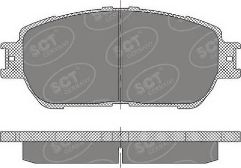 SCT-MANNOL SP 474 PR - Тормозные колодки, дисковые, комплект unicars.by