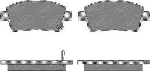 SCT-MANNOL SP 656 PR - Тормозные колодки, дисковые, комплект unicars.by