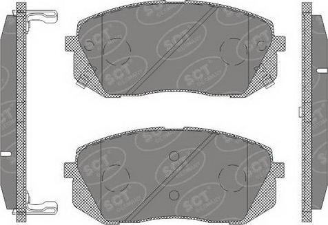 SCT-MANNOL SP 650 PR - Тормозные колодки, дисковые, комплект unicars.by