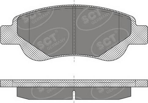 SCT-MANNOL SP 609 PR - Тормозные колодки, дисковые, комплект unicars.by