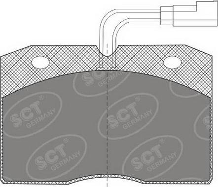 SCT-MANNOL SP 604 PR - Тормозные колодки, дисковые, комплект unicars.by