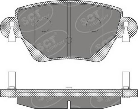 SCT-MANNOL SP 605 PR - Тормозные колодки, дисковые, комплект unicars.by