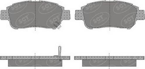 SCT-MANNOL SP 601 PR - Тормозные колодки, дисковые, комплект unicars.by