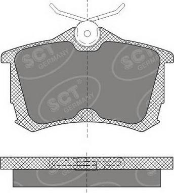 SCT-MANNOL SP 607 PR - Тормозные колодки, дисковые, комплект unicars.by