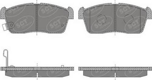 SCT-MANNOL SP 619 PR - Тормозные колодки, дисковые, комплект unicars.by