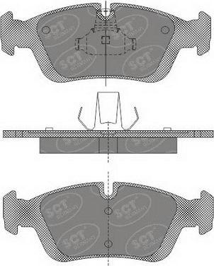 SCT-MANNOL SP 610 PR - Тормозные колодки, дисковые, комплект unicars.by