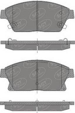 SCT-MANNOL SP 638 PR - Тормозные колодки, дисковые, комплект unicars.by