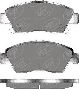 SCT-MANNOL SP 621 PR - Тормозные колодки, дисковые, комплект unicars.by