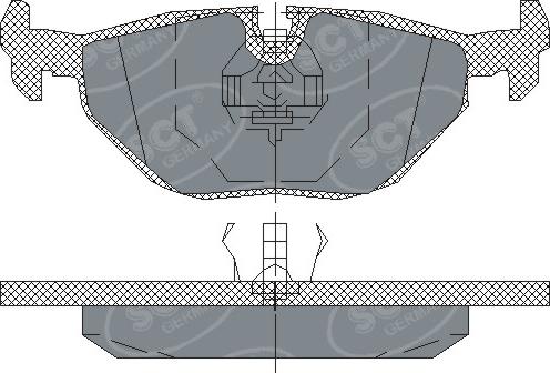 Quinton Hazell BLF532 - Тормозные колодки, дисковые, комплект unicars.by