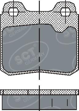 SCT-MANNOL SP 193 PR - Тормозные колодки, дисковые, комплект unicars.by