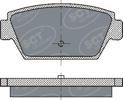 SCT-MANNOL SP 192 PR - Тормозные колодки, дисковые, комплект unicars.by