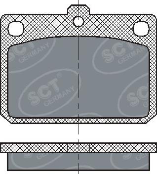 SCT-MANNOL SP 159 PR - Тормозные колодки, дисковые, комплект unicars.by