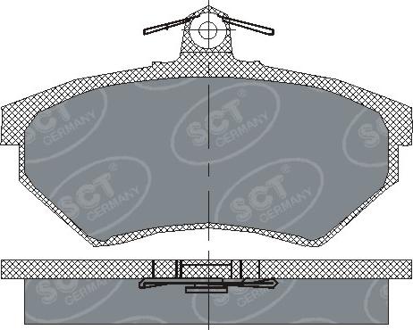 SCT-MANNOL SP 110 PR - Тормозные колодки, дисковые, комплект unicars.by