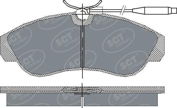 SCT-MANNOL SP 183 PR - Тормозные колодки, дисковые, комплект unicars.by