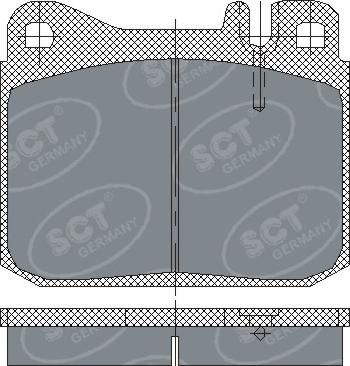 SCT-MANNOL SP 130 PR - Тормозные колодки, дисковые, комплект unicars.by