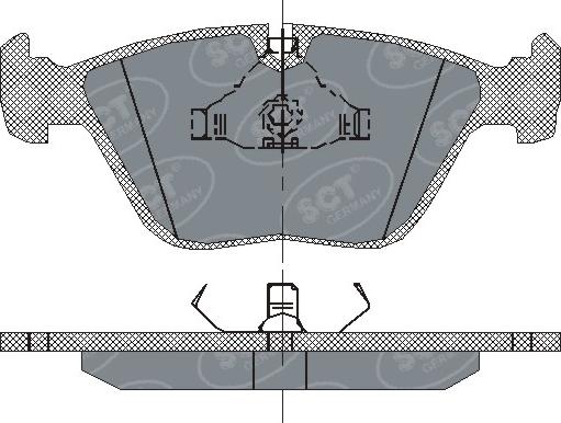 SCT-MANNOL SP 138 PR - Тормозные колодки, дисковые, комплект unicars.by