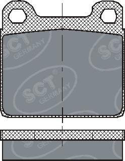 SCT-MANNOL SP 126 PR - Тормозные колодки, дисковые, комплект unicars.by