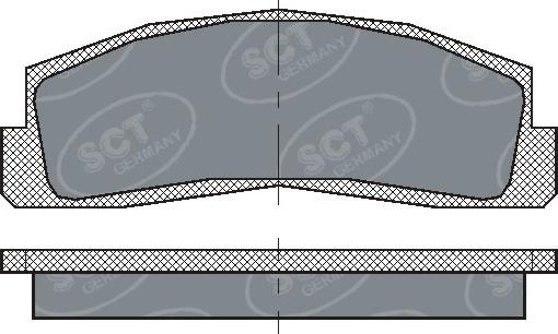 SCT-MANNOL SP179 - Тормозные колодки, дисковые, комплект unicars.by
