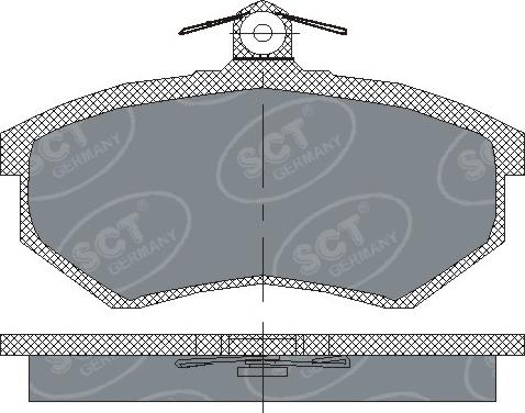 SCT-MANNOL SP 176 PR - Тормозные колодки, дисковые, комплект unicars.by