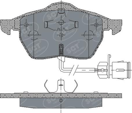 SCT-MANNOL SP 178 PR - Тормозные колодки, дисковые, комплект unicars.by