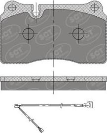 SCT-MANNOL SP 396 PR - Тормозные колодки, дисковые, комплект unicars.by