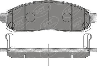 SCT-MANNOL SP 391 PR - Тормозные колодки, дисковые, комплект unicars.by