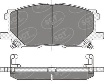 SCT-MANNOL SP 348 PR - Тормозные колодки, дисковые, комплект unicars.by