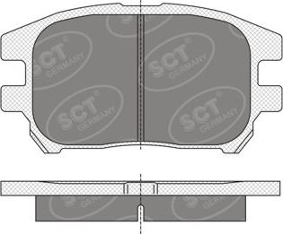 SCT-MANNOL SP 347 PR - Тормозные колодки, дисковые, комплект unicars.by