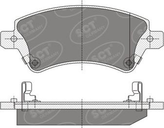 SCT-MANNOL SP 351 PR - Тормозные колодки, дисковые, комплект unicars.by