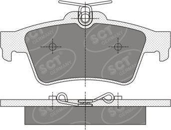 SCT-MANNOL SP 357 - Тормозные колодки, дисковые, комплект unicars.by