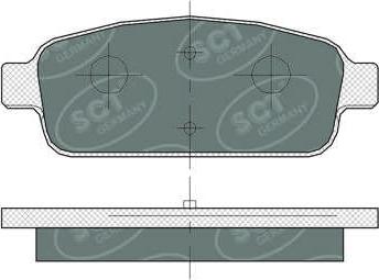 SCT-MANNOL SP360 - Тормозные колодки, дисковые, комплект unicars.by