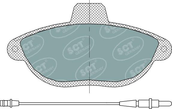 SCT-MANNOL SP 316 PR - Тормозные колодки, дисковые, комплект unicars.by