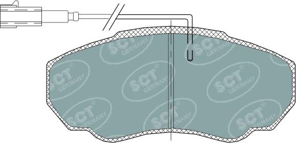 SCT-MANNOL SP 318 PR - Тормозные колодки, дисковые, комплект unicars.by