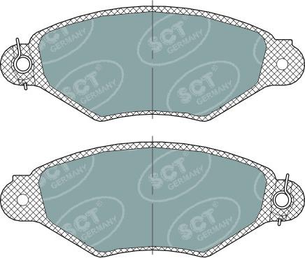 SCT-MANNOL SP 312 PR - Тормозные колодки, дисковые, комплект unicars.by