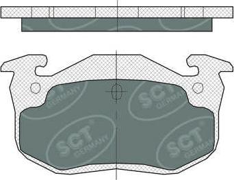 SCT-MANNOL SP 385 PR - Тормозные колодки, дисковые, комплект unicars.by