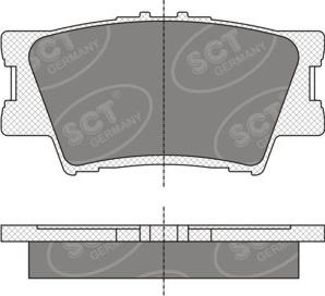 SCT-MANNOL SP336 - Тормозные колодки, дисковые, комплект unicars.by