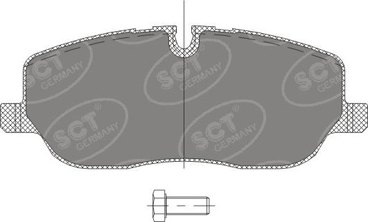 SCT-MANNOL SP 329 PR - Тормозные колодки, дисковые, комплект unicars.by