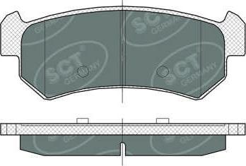 SCT-MANNOL SP 376 PR - Тормозные колодки, дисковые, комплект unicars.by