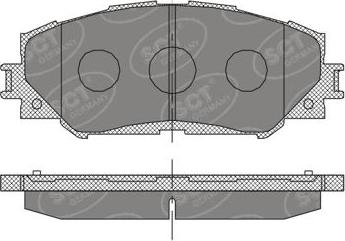 SCT-MANNOL SP 377 - Тормозные колодки, дисковые, комплект unicars.by