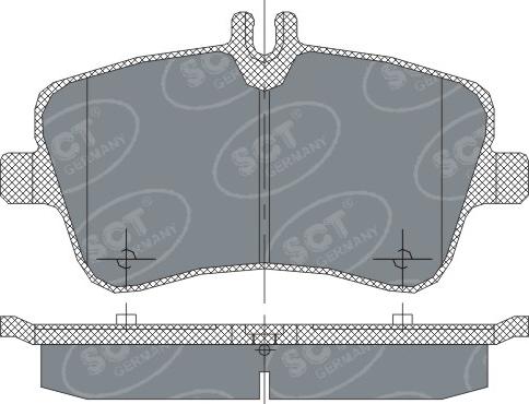 SCT-MANNOL SP 246 - Тормозные колодки, дисковые, комплект unicars.by