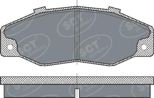 SCT-MANNOL SP218 - Тормозные колодки, дисковые, комплект unicars.by