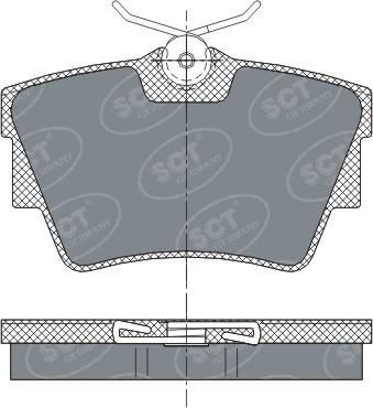 SCT-MANNOL SP 289 PR - Тормозные колодки, дисковые, комплект unicars.by