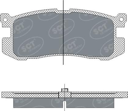 SCT-MANNOL SP 283 PR - Тормозные колодки, дисковые, комплект unicars.by