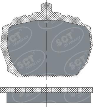 SCT-MANNOL SP231 - Тормозные колодки, дисковые, комплект unicars.by