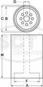 SCT-MANNOL ST 6059 - Топливный фильтр unicars.by