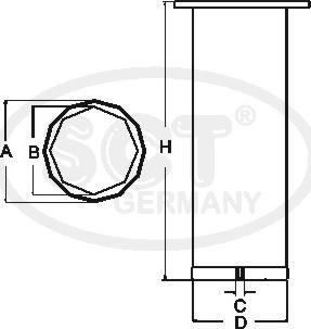 SCT-MANNOL SW 3880 - Фильтр добавочного воздуха unicars.by