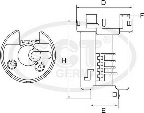 SCT-MANNOL ST 392 - Топливный фильтр unicars.by