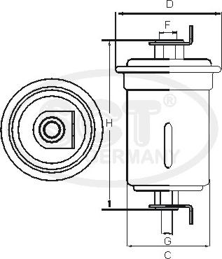 SCT-MANNOL ST 368 - Топливный фильтр unicars.by